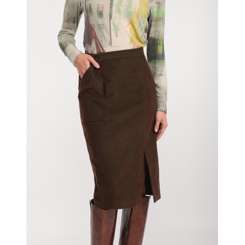 Cloé velvet skirt